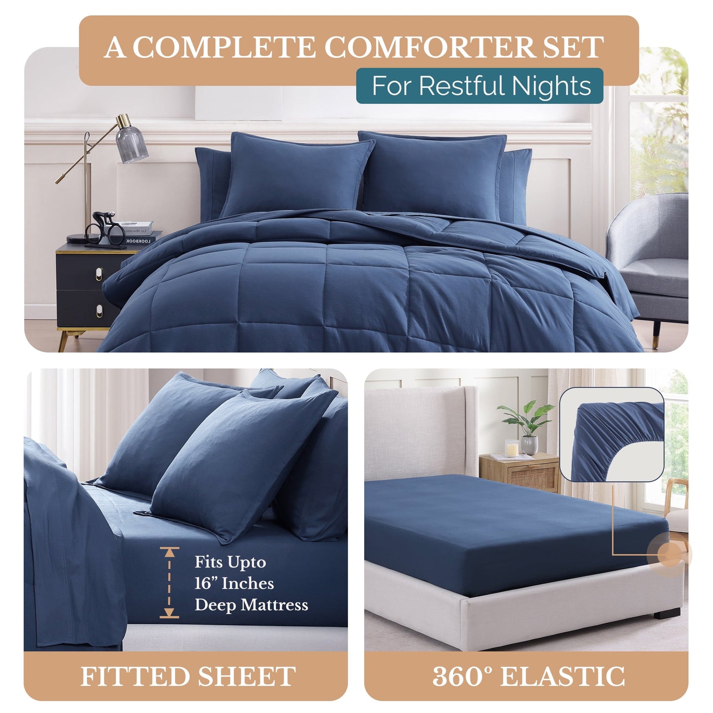 Bed in a Bag cp-gallery: color=Navy