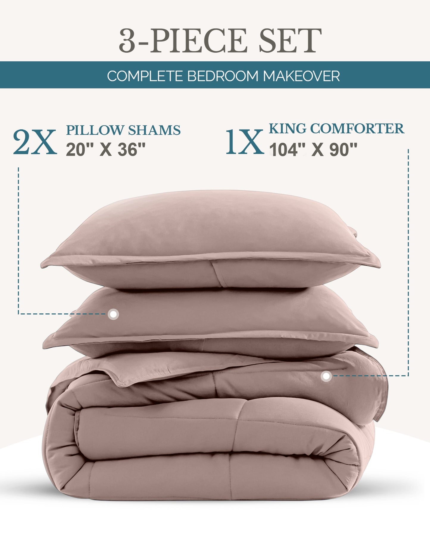 Down-Alternative Comforter cp-gallery: color=Sepia Rose
