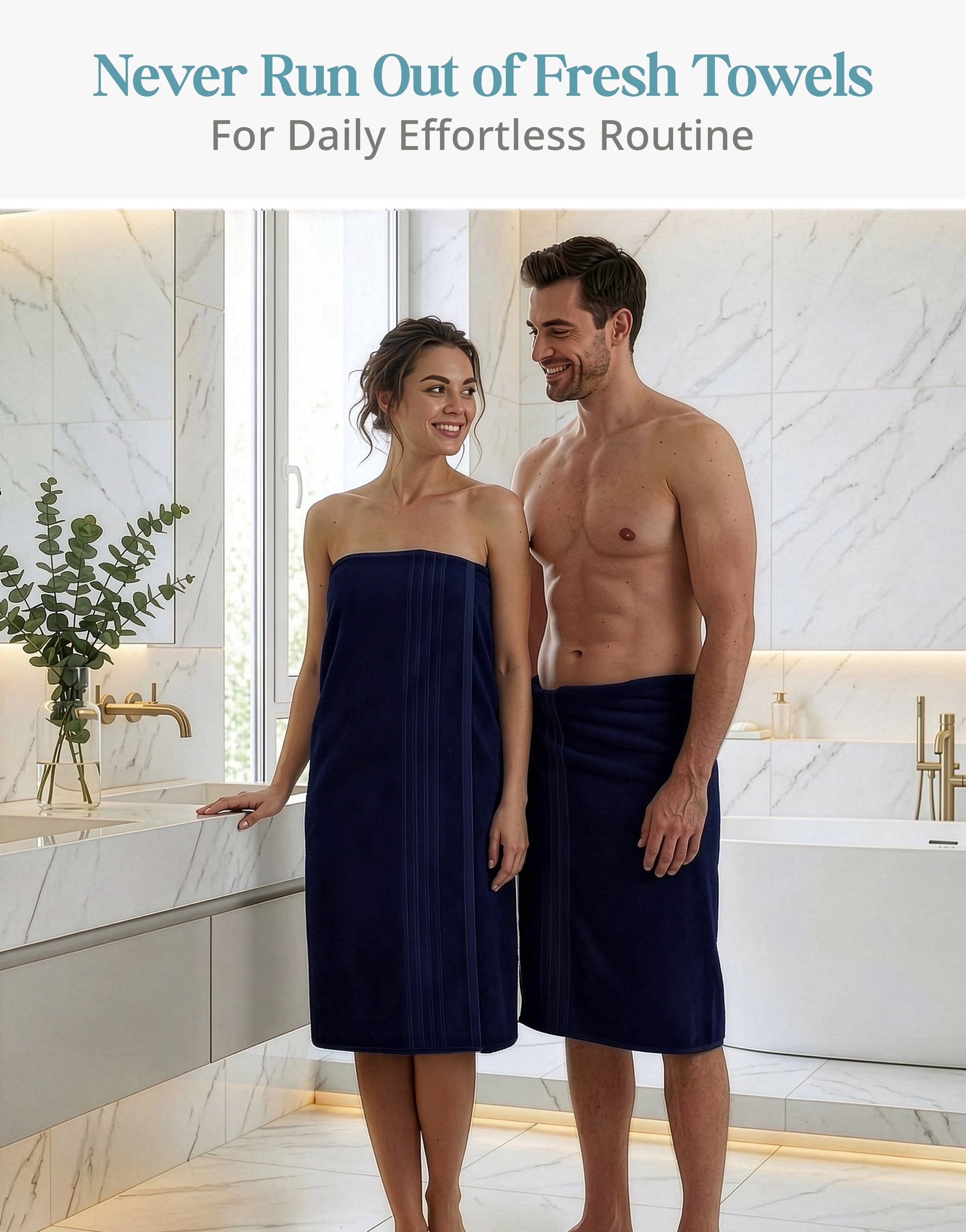 4-Piece Cotton Bath Towels Set