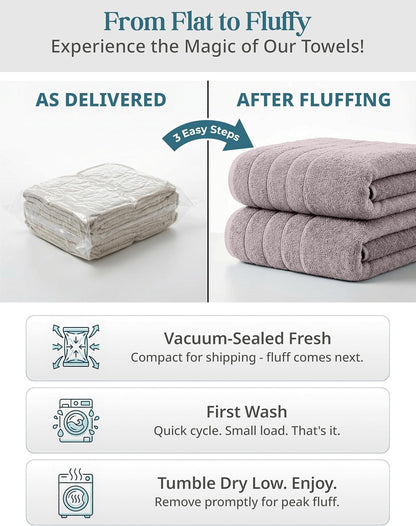24-Piece Cotton Bath Towel Set cp-gallery: color=Platinum; size=24 Piece Set