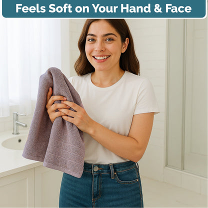 6-Piece Cotton Hand Towels Set cp-gallery: color=Platinum; size=6 Piece Set