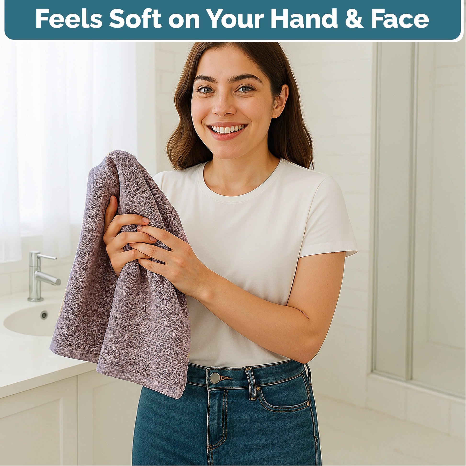 4-Piece Cotton Hand Towels Set