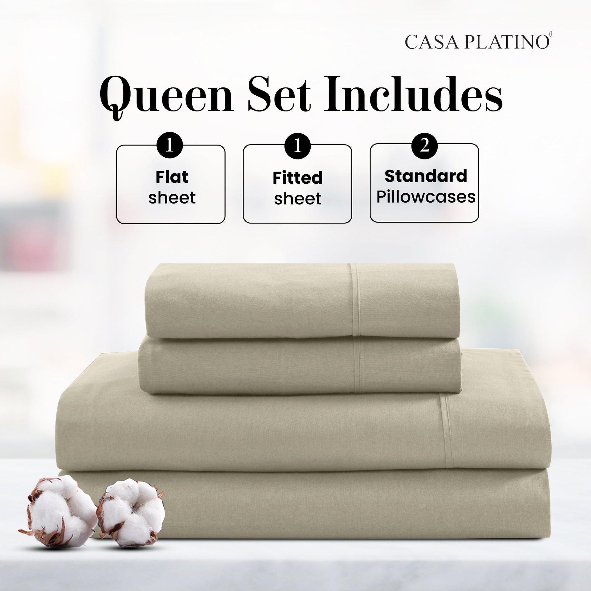 Percale Cotton Sheet Set