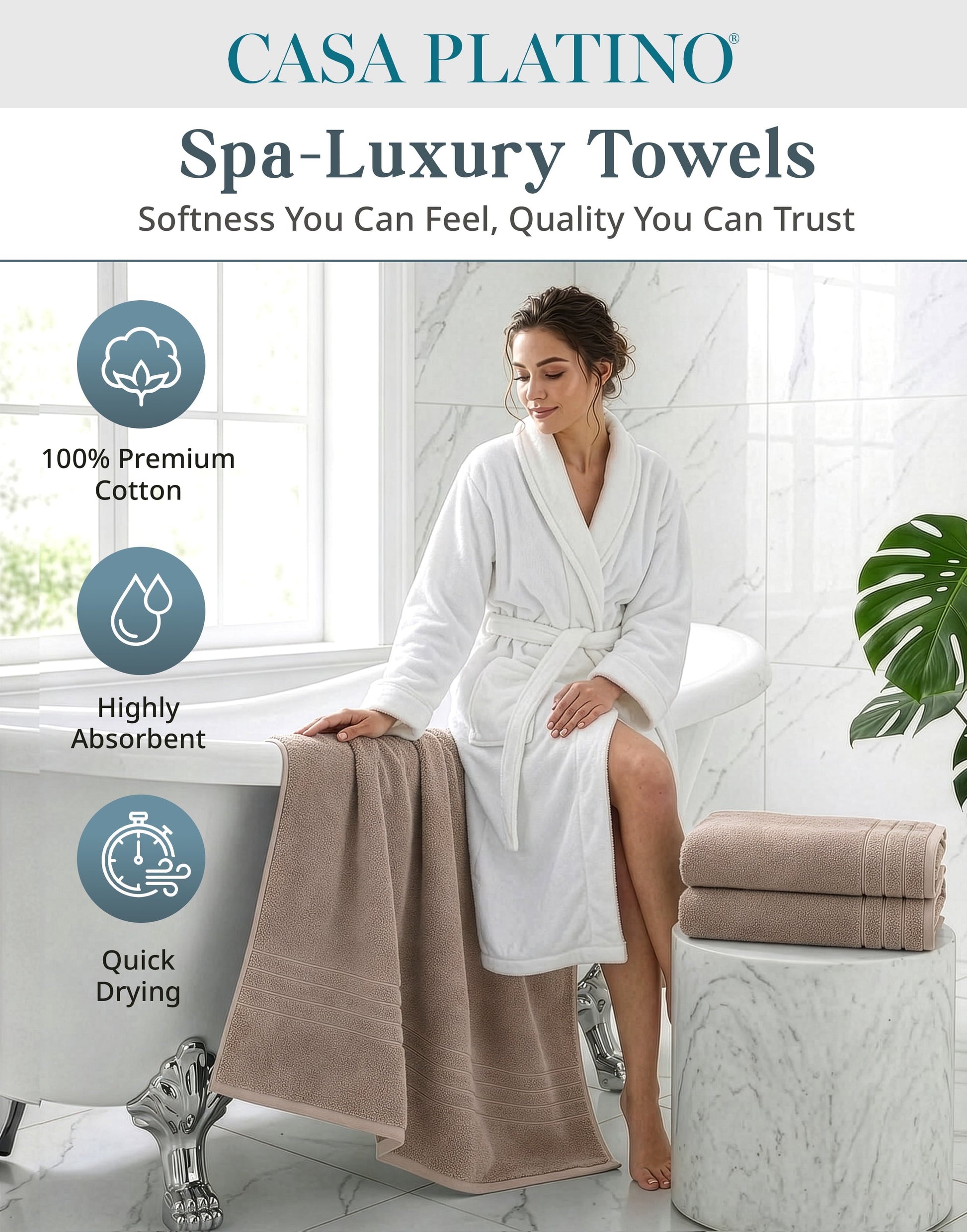 4-Piece Oversized Bath Sheets Set