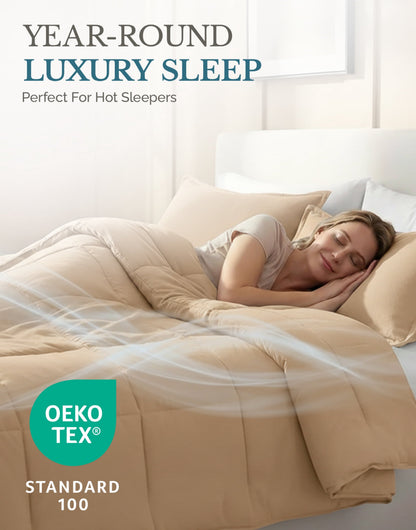 Down-Alternative Comforter cp-gallery: color=Beige
