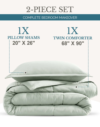 Down-Alternative Comforter cp-gallery: color=Mineral; size=Twin