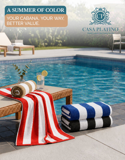 4-Piece Cabana Beach Towel Set cp-gallery: color=Ocean Breeze; size=4 Piece Set