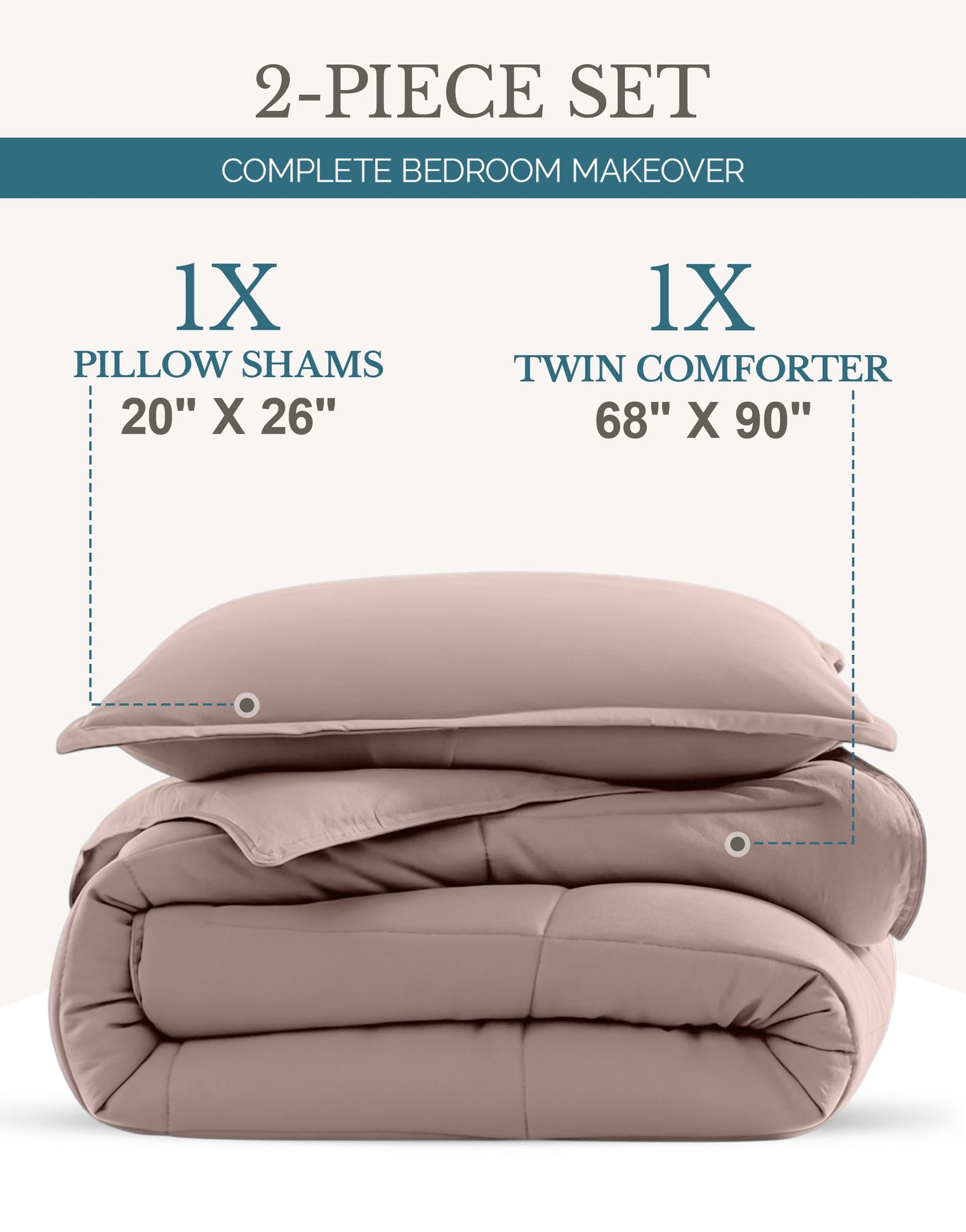Down-Alternative Comforter cp-gallery: color=Sepia Rose; size=Twin