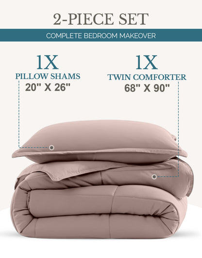 Down-Alternative Comforter cp-gallery: color=Sepia Rose; size=Twin
