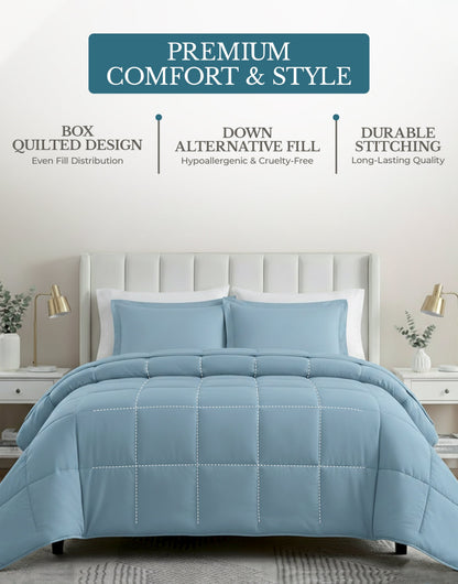 Down-Alternative Comforter cp-gallery: color=French Blue