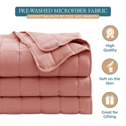 Quilted Bed Blanket cp-gallery: color=Rose Dawn