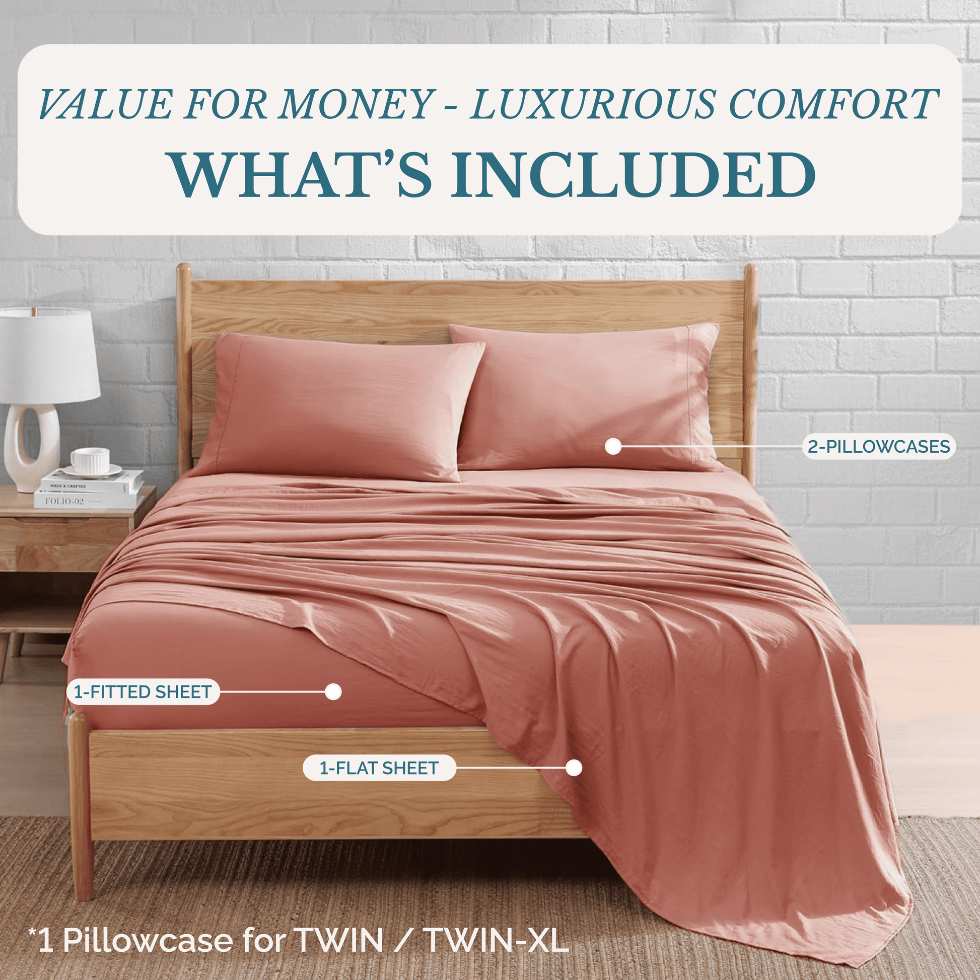 Washed Microfiber Sheet Set