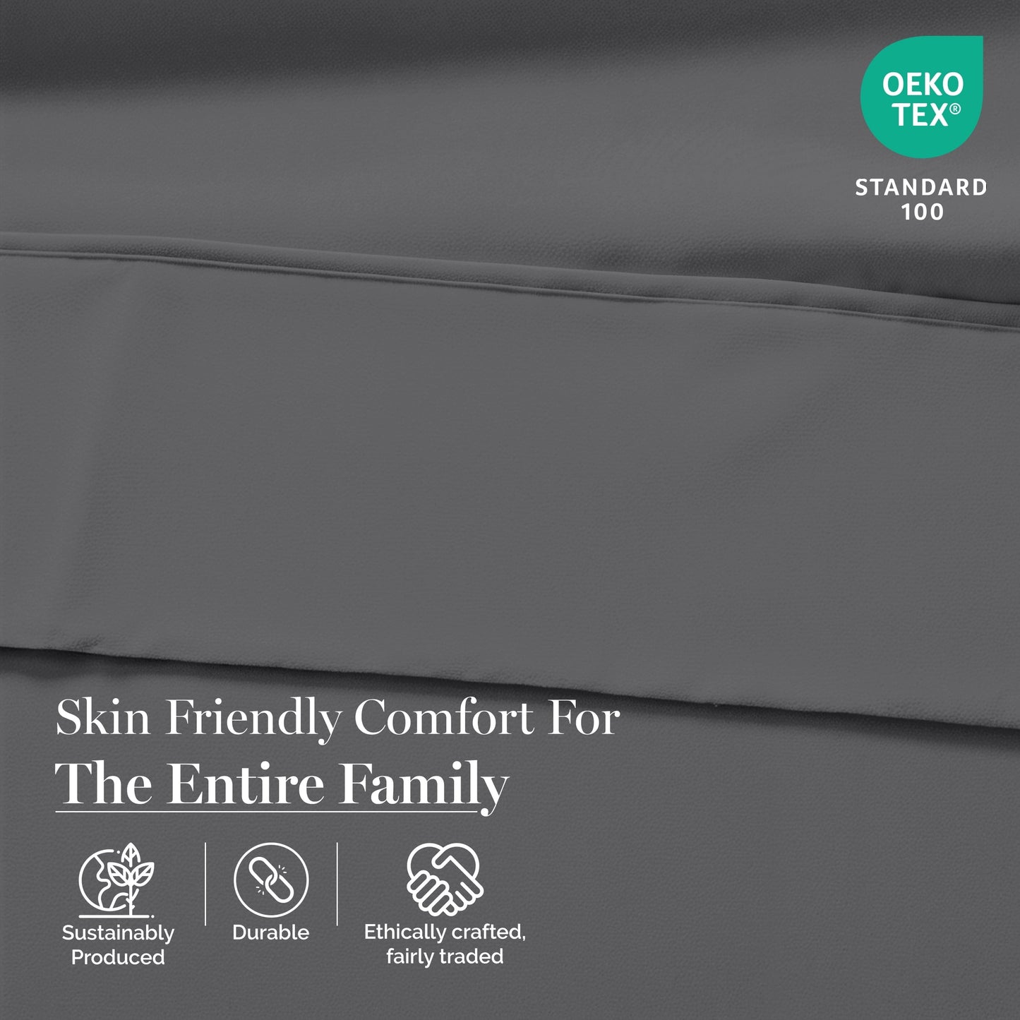 450 Thread Count Cotton Sheet Set cp-gallery: color=Charcoal
