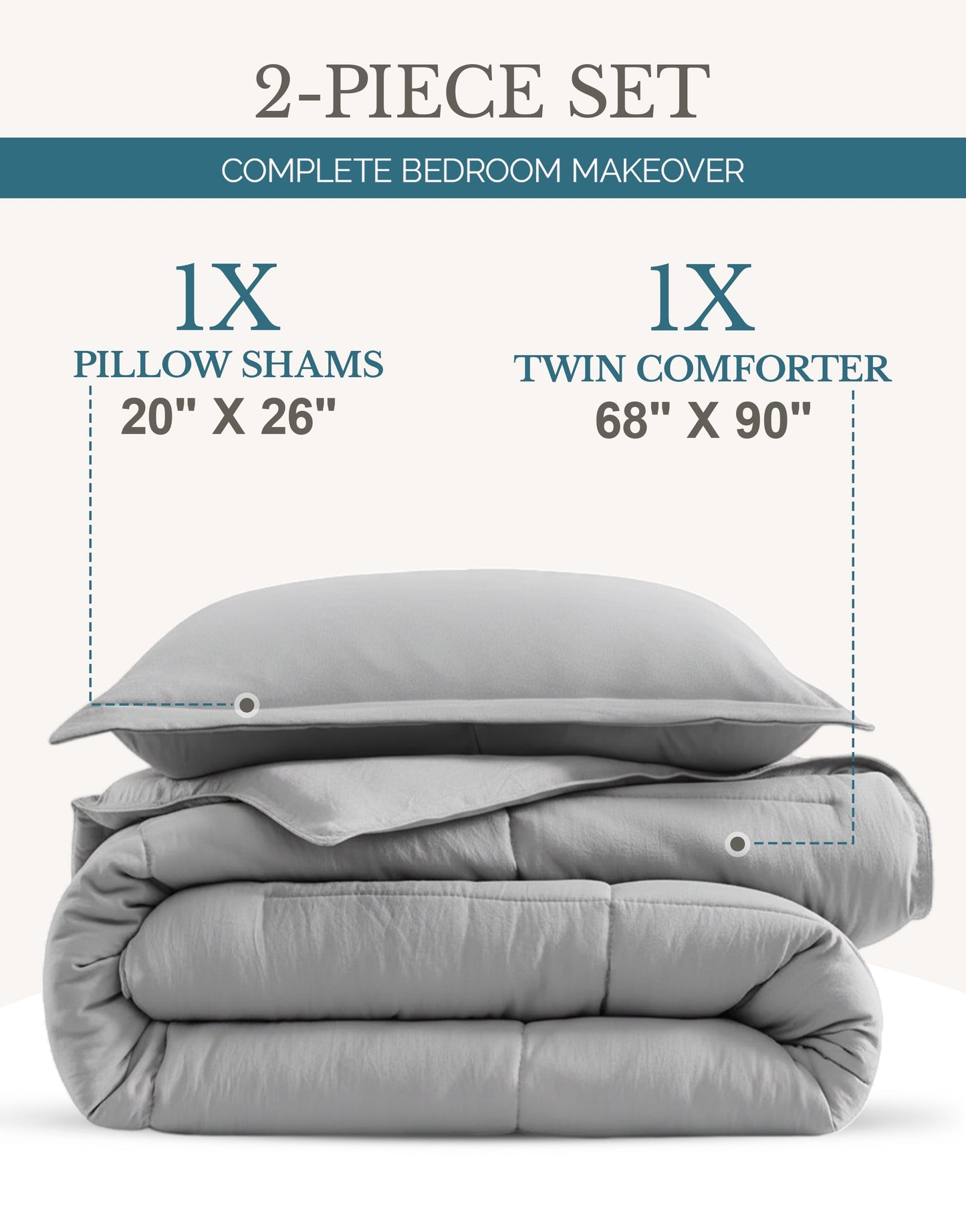 Down-Alternative Comforter cp-gallery: color=Silver; size=Twin