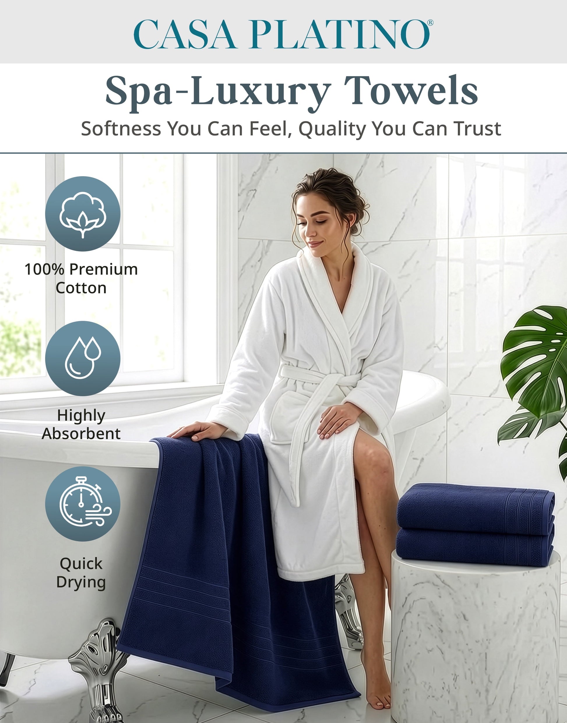 4-Piece Oversized Bath Sheets Set