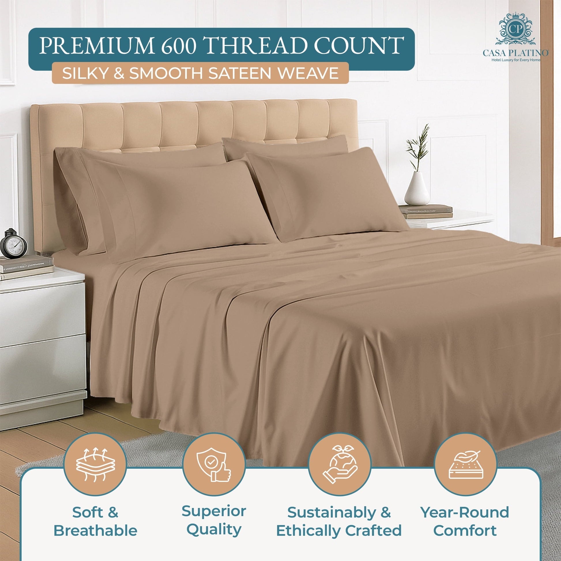 600 Thread Count Cotton Sheet Set