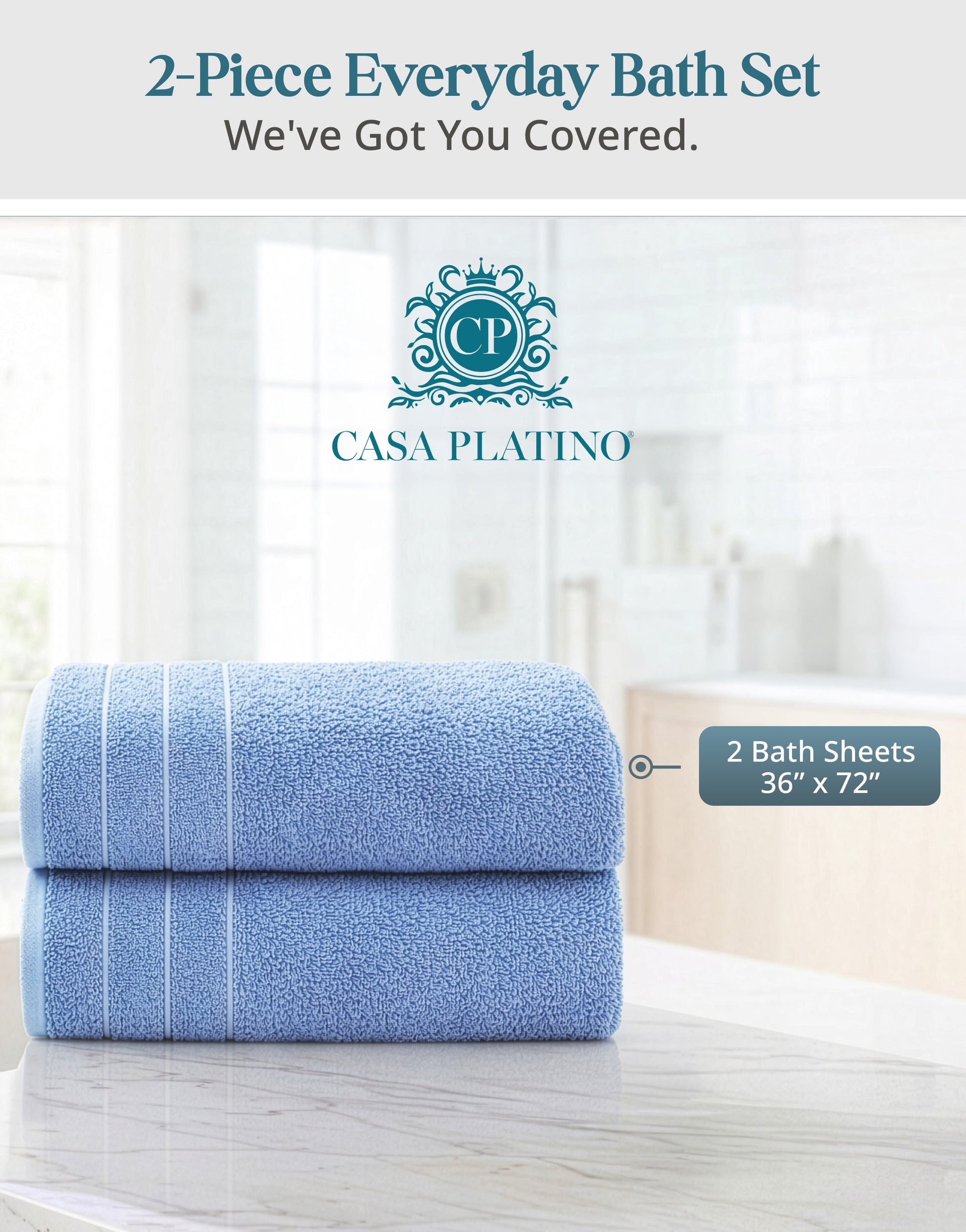 2-Piece Oversized Bath Sheets Set