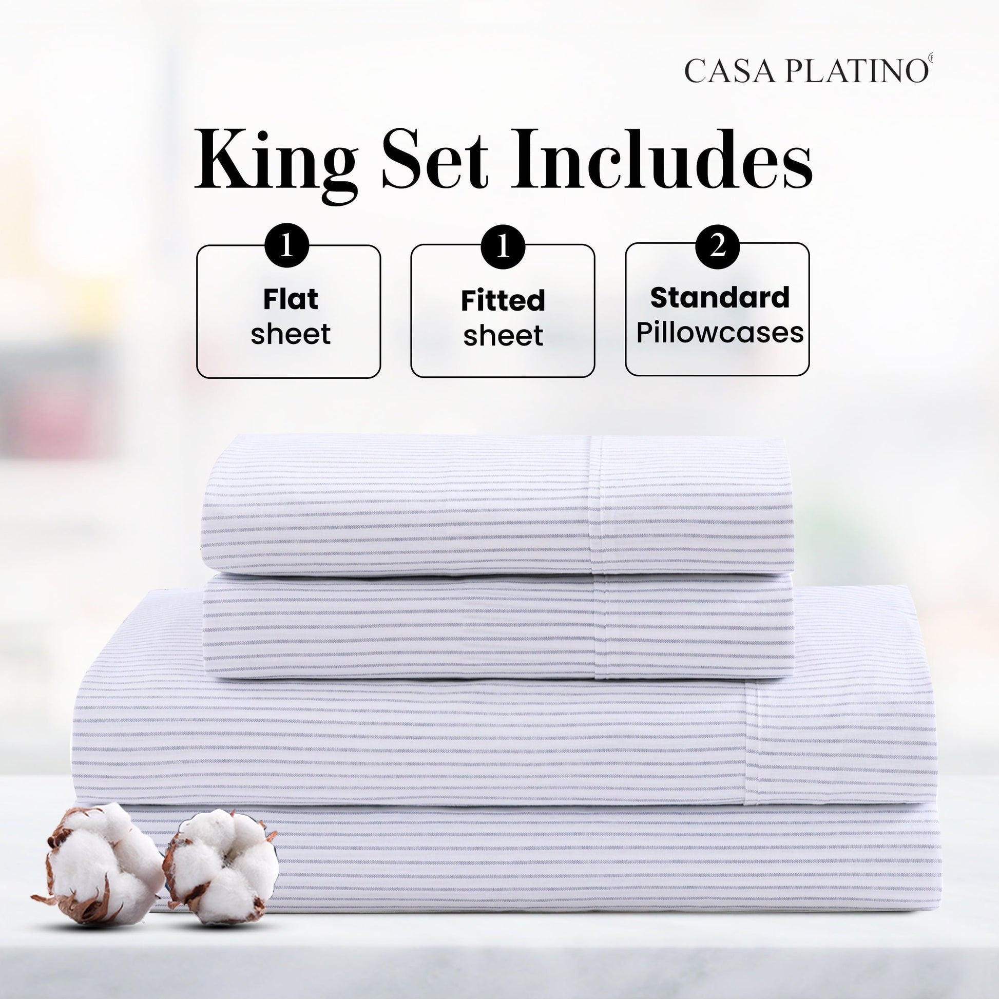 Percale Cotton Sheet Set