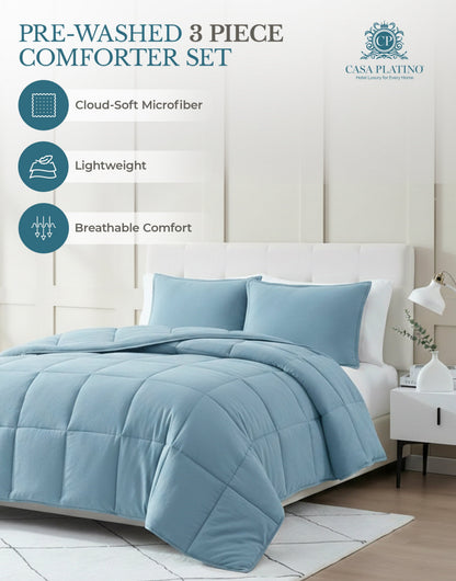 Down-Alternative Comforter cp-gallery: color=French Blue