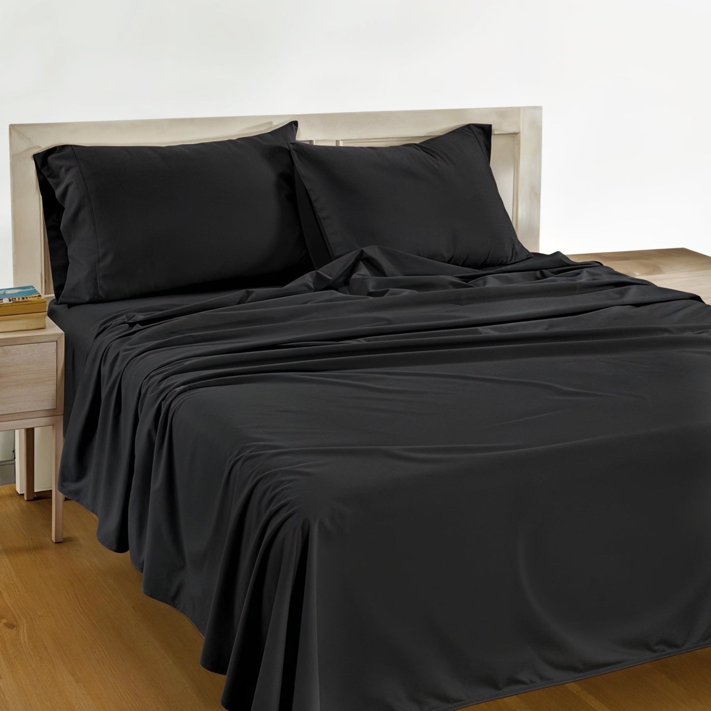 Percale Cotton Sheet Set cp-gallery: color=Black