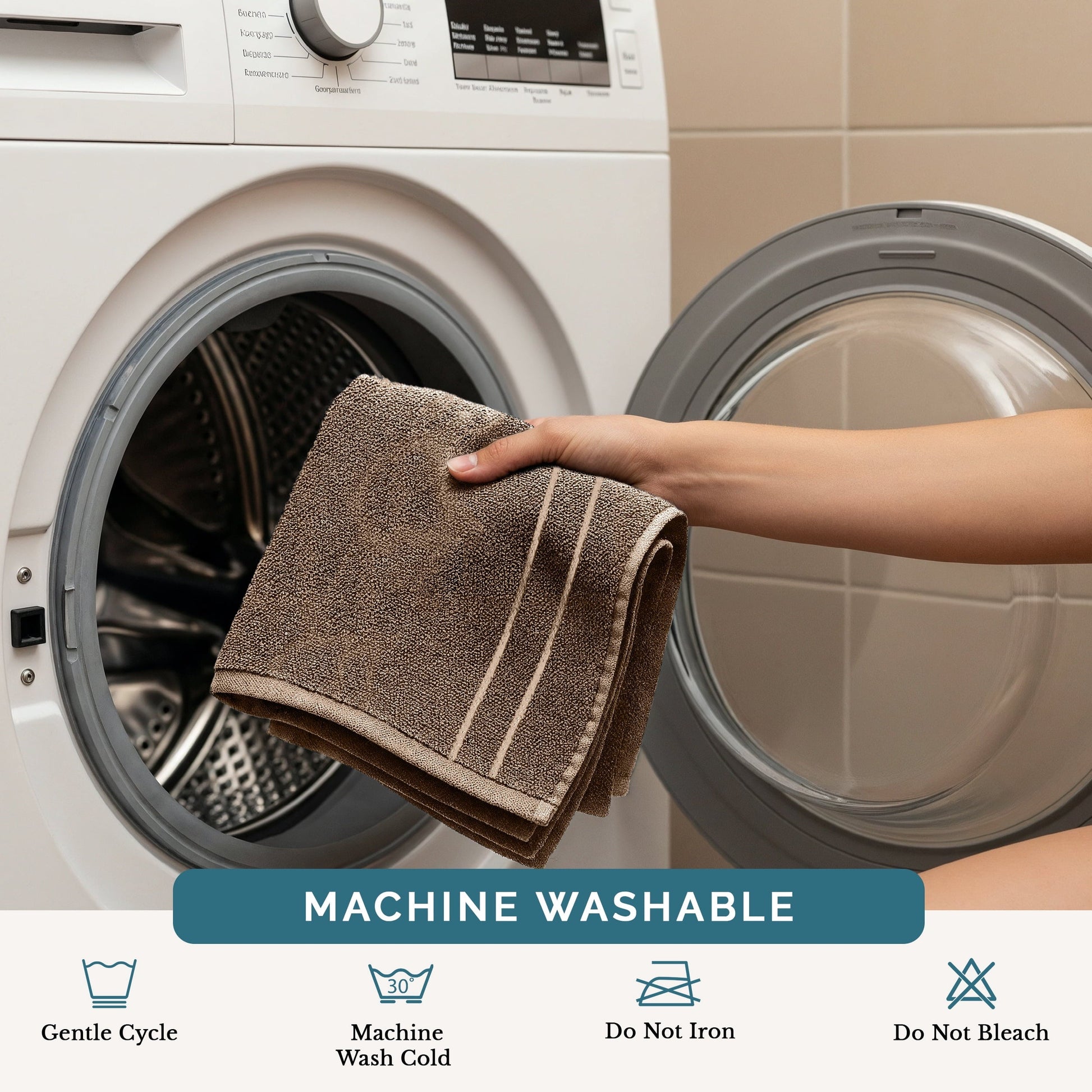 6-Piece Cotton Washcloths Set