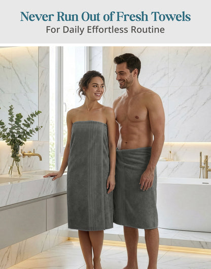 4-Piece Cotton Bath Towels Set cp-gallery: color=Ultimate Grey; size=4 Piece Set