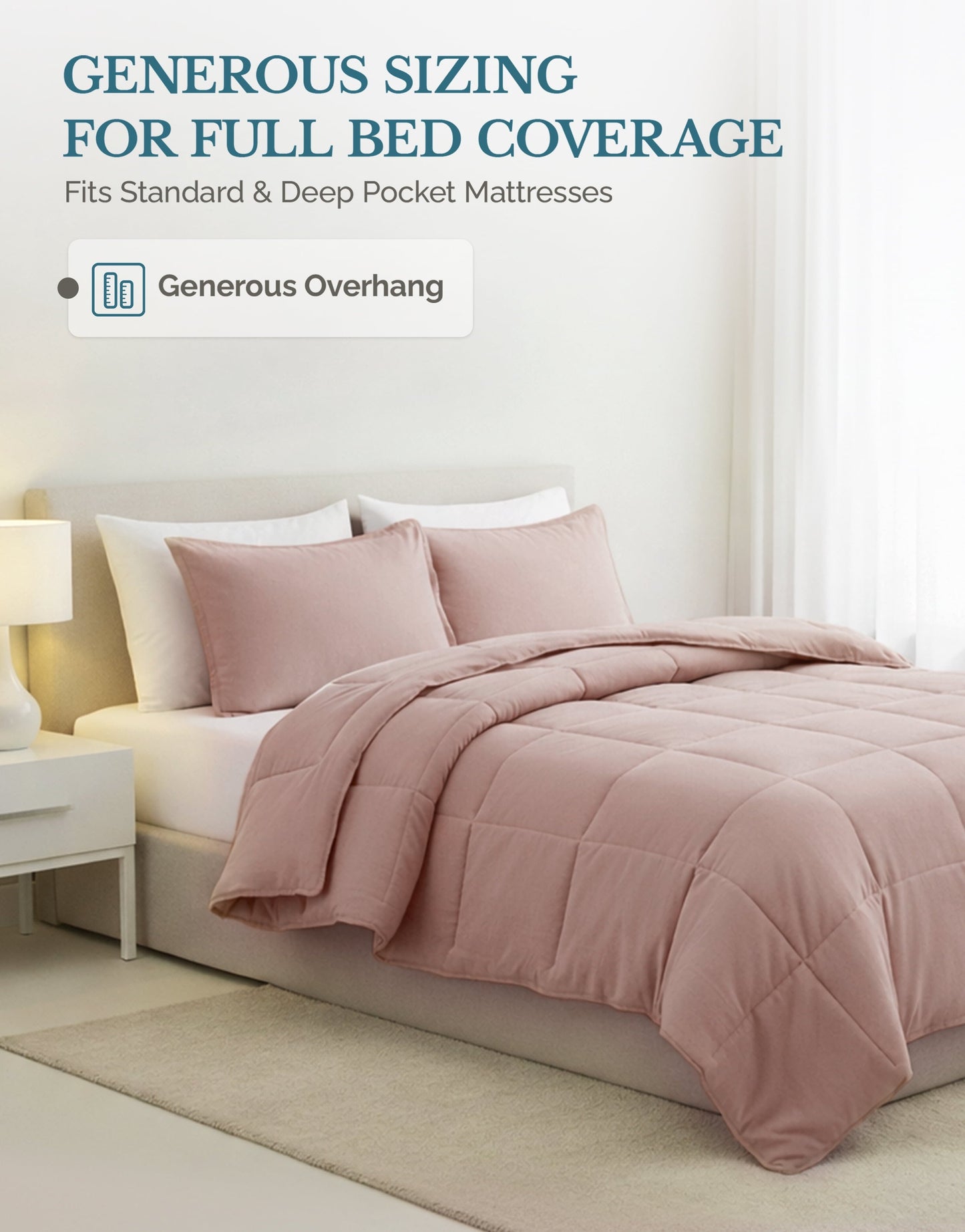 Down-Alternative Comforter cp-gallery: color=Sepia Rose