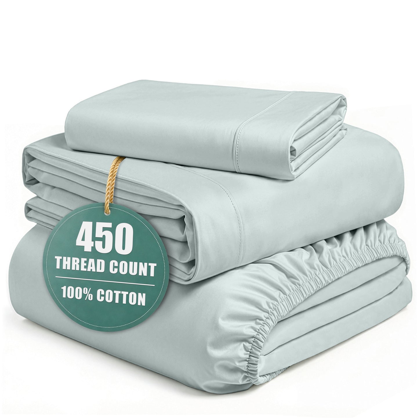 450 Thread Count Cotton Sheet Set cp-gallery: color=Ballad Blue; size=California King