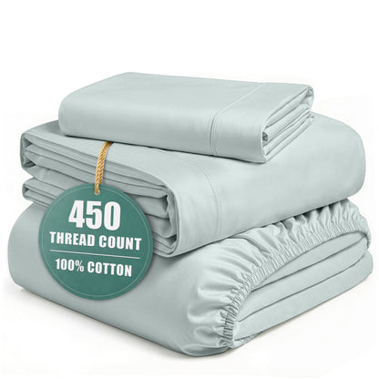 450 Thread Count Cotton Sheet Set cp-gallery: color=Ballad Blue; size=California King