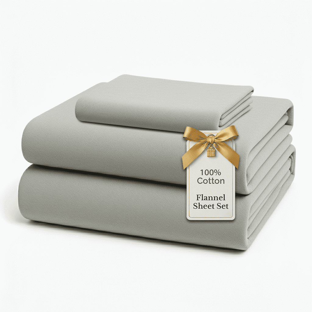 Flannel Sheet Set cp-gallery: color=Mineral; size=Twin-XL