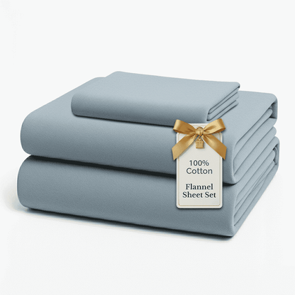 Flannel Sheet Set cp-gallery: color=French Blue; size=Twin-XL