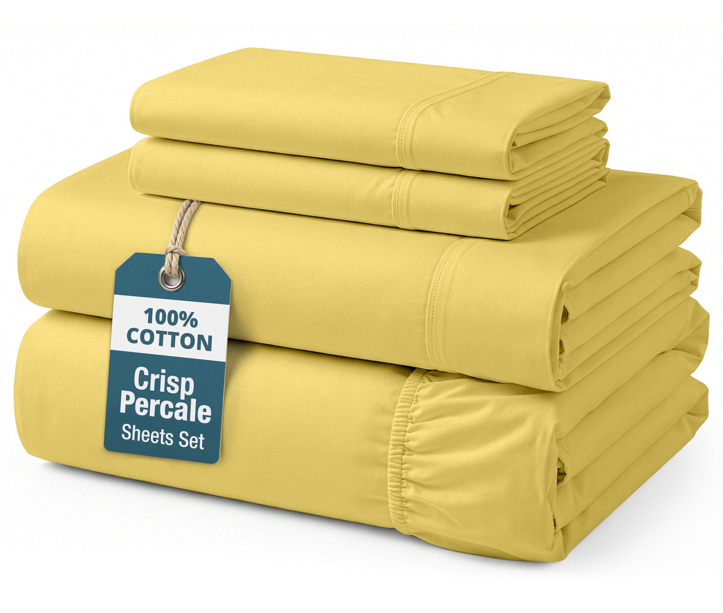 Percale Cotton Sheet Set cp-gallery: color=Cocoon; size=Full