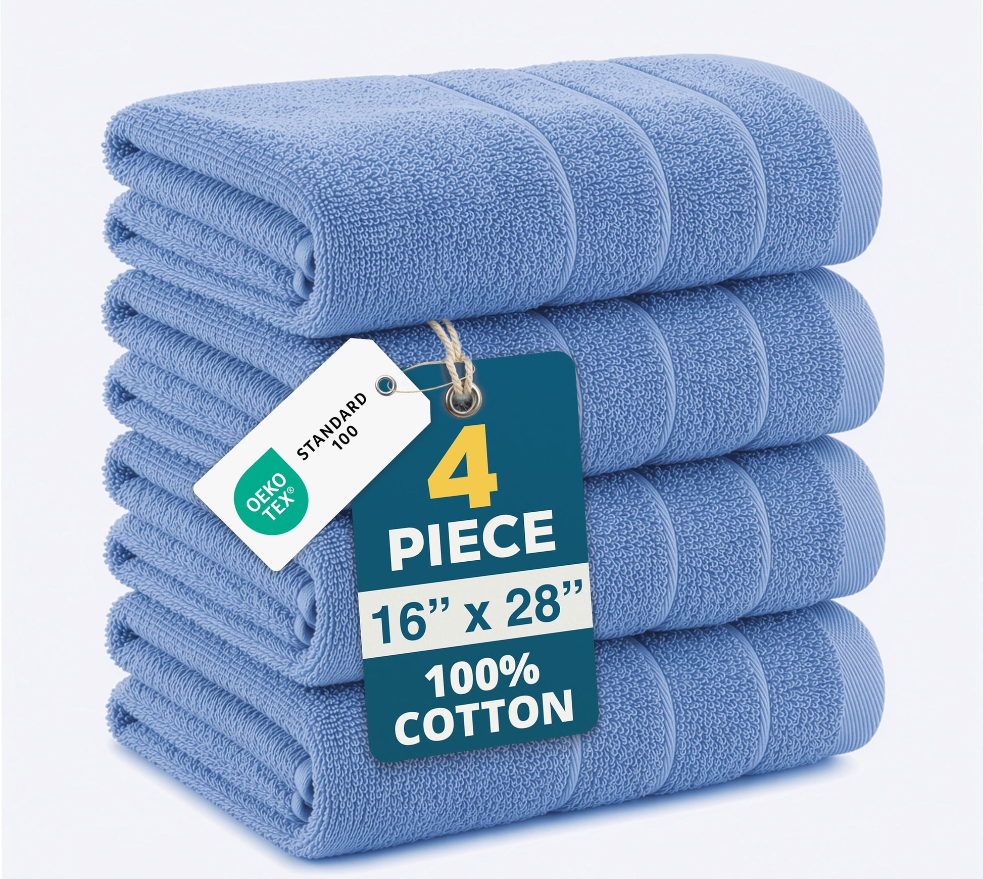 4-Piece Cotton Hand Towels Set