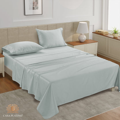 450 Thread Count Cotton Sheet Set cp-gallery: color=Ballad Blue; size=Queen