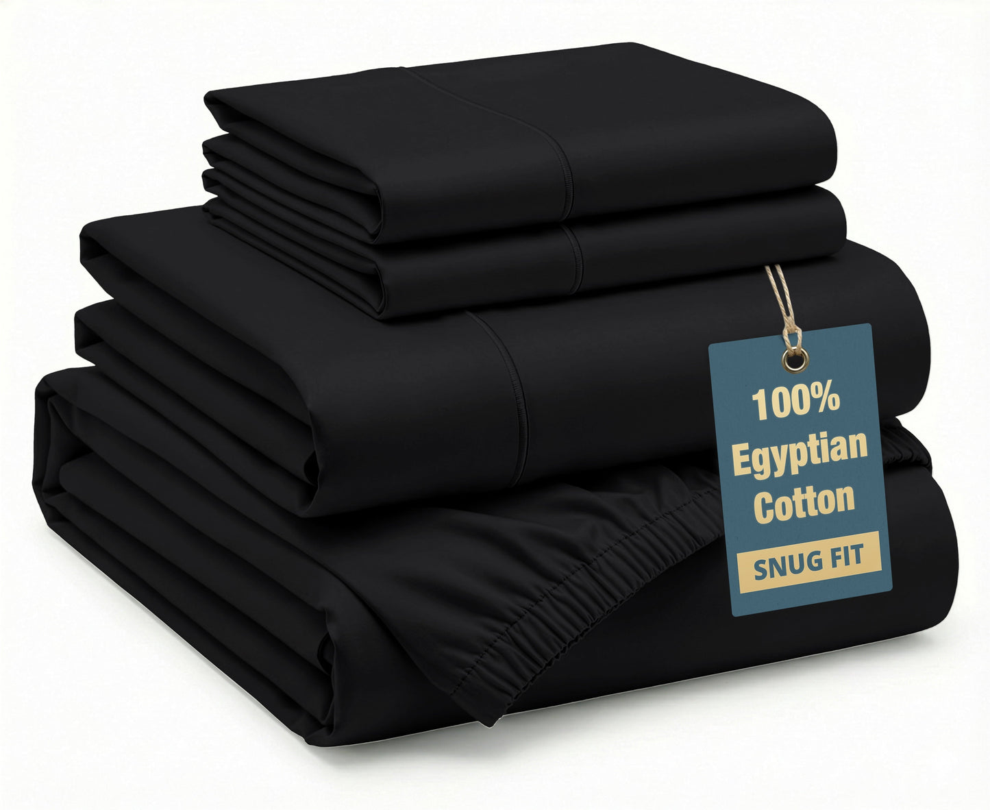 1000 Thread Count Egyptian Cotton Sheet Set cp-gallery: color=Black; size=Queen