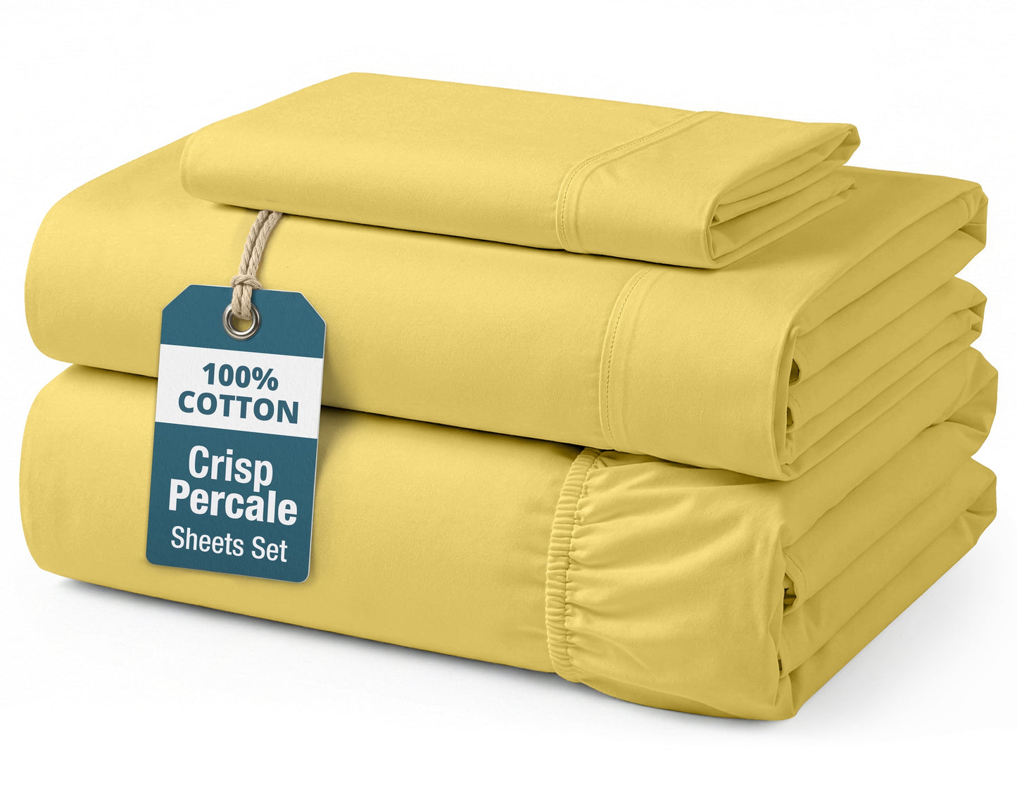 Percale Cotton Sheet Set cp-gallery: color=Cocoon; size=Twin-XL