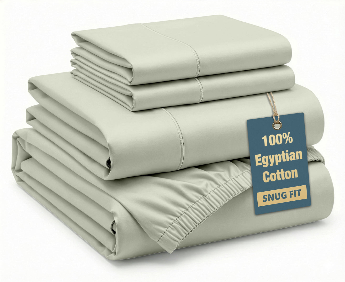 1000 Thread Count Egyptian Cotton Sheet Set cp-gallery: color=Mineral; size=California King