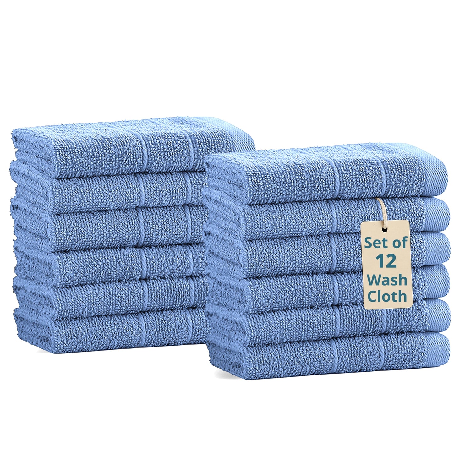 12-Piece Cotton Washcloths Set cp-gallery: color=Allure; size=12 Piece Set