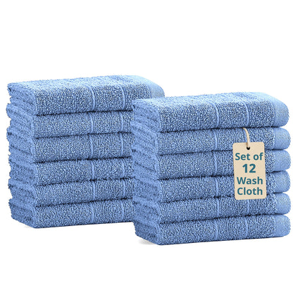 12-Piece Cotton Washcloths Set cp-gallery: color=Allure; size=12 Piece Set