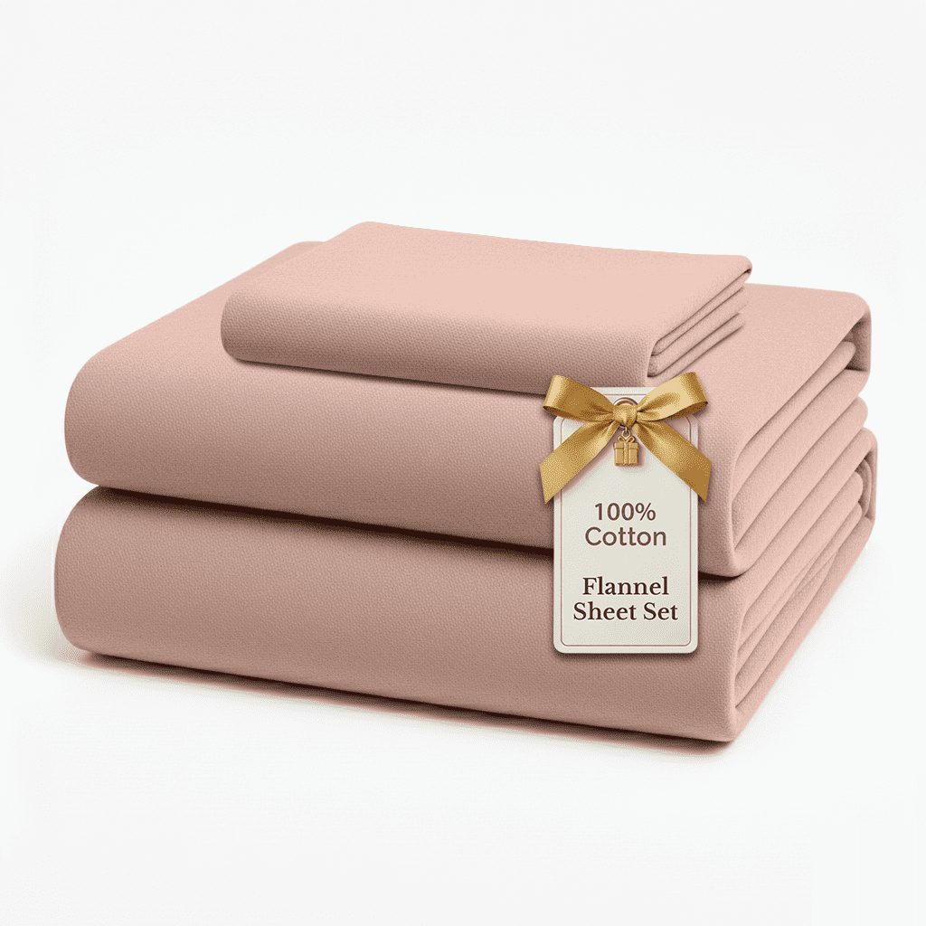 Flannel Sheet Set cp-gallery: color=Sepia Rose; size=Twin