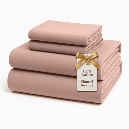 Flannel Sheet Set cp-gallery: color=Sepia Rose; size=King