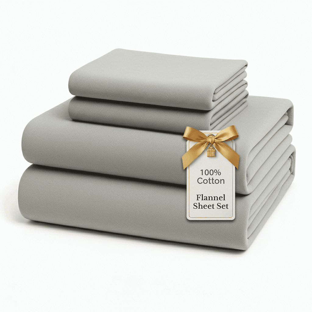 Flannel Sheet Set cp-gallery: color=Mineral; size=King
