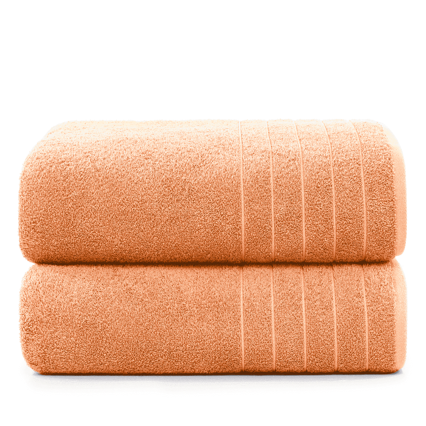 2-Piece Oversized Bath Sheets Set cp-gallery: color=Peach Fuzz; size=2 Piece Set