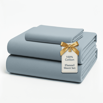 Flannel Sheet Set cp-gallery: color=French Blue; size=King