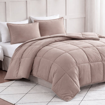 Down-Alternative Comforter cp-gallery: color=Sepia Rose; size=Queen