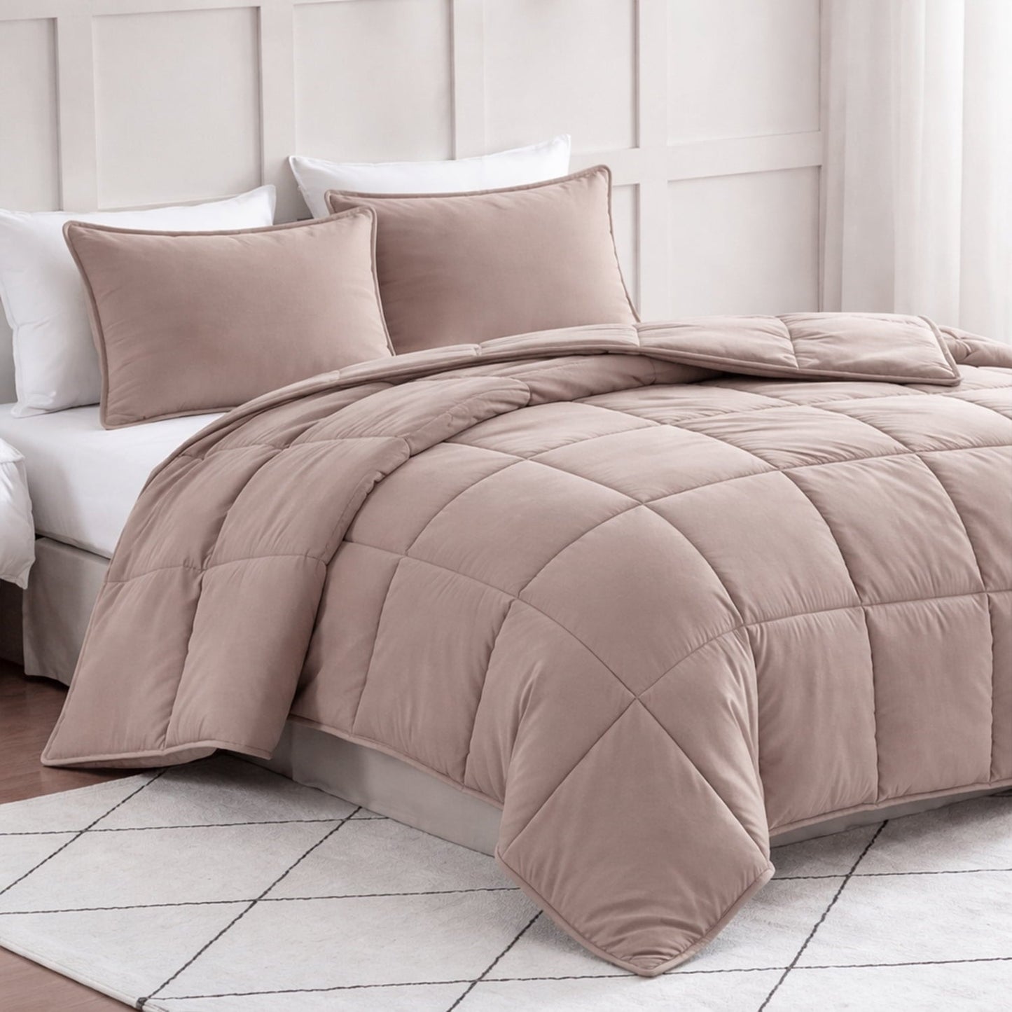 Down-Alternative Comforter cp-gallery: color=Sepia Rose; size=King
