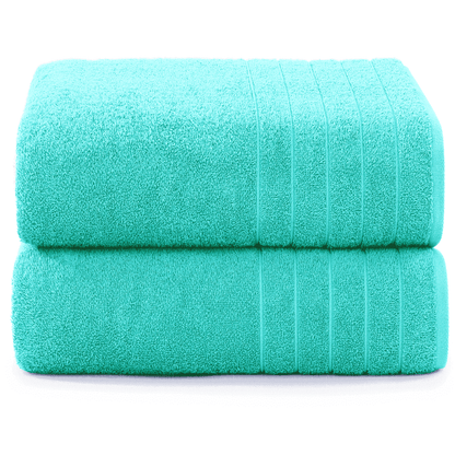 2-Piece Cotton Bath Towels Set cp-gallery: color=Aqua Sky; size=2 Piece Set