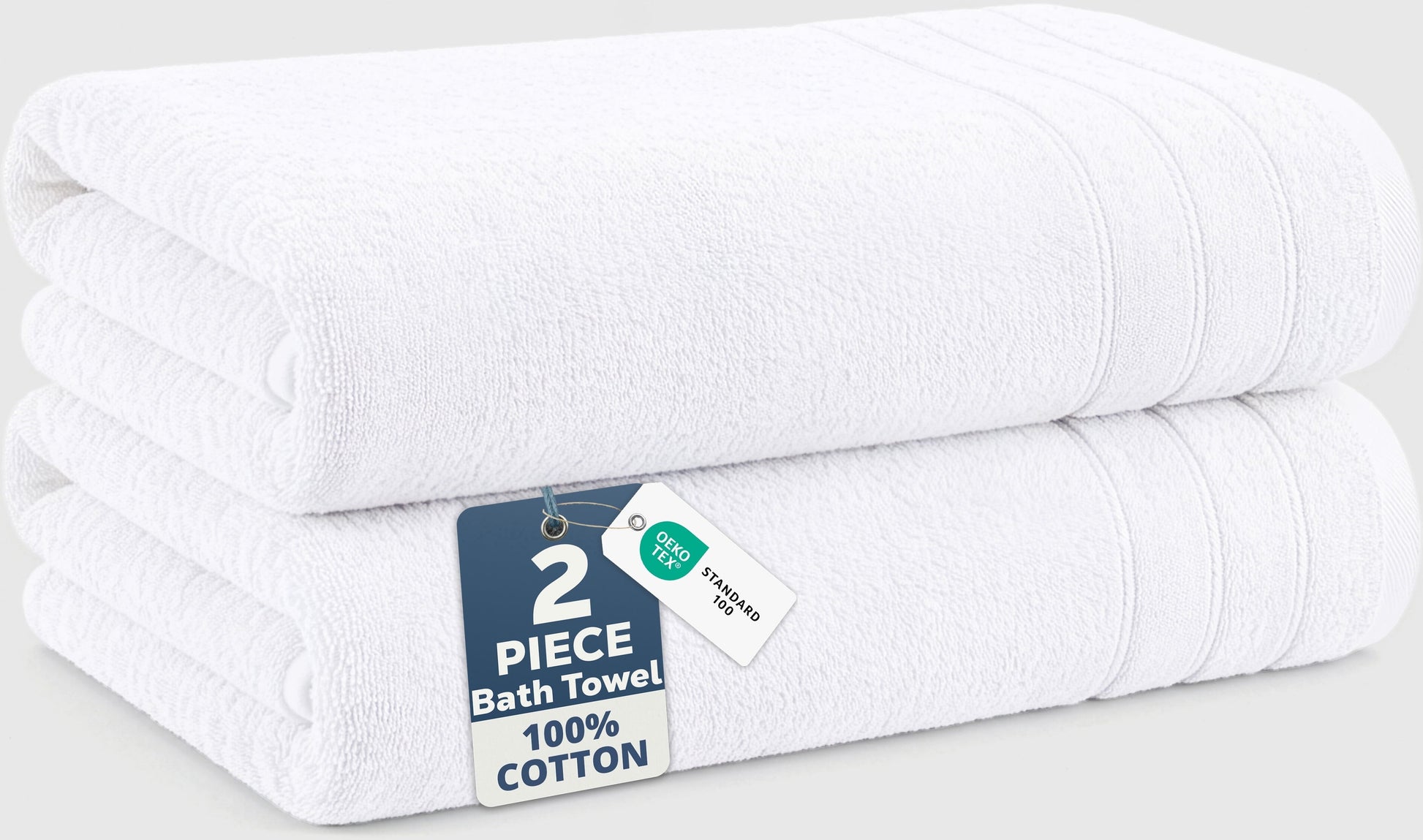 2-Piece Cotton Bath Towels Set