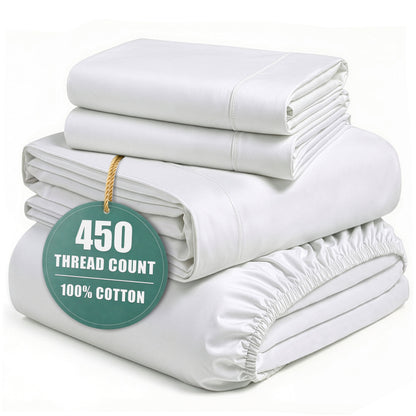 450 Thread Count Cotton Sheet Set cp-gallery: color=White; size=King