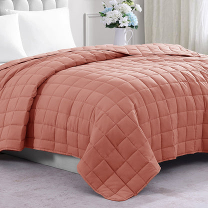Quilted Bed Blanket cp-gallery: color=Rose Dawn; size=King